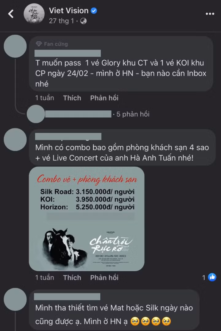 Khán giả ồ ạt bán lỗ vé live concert của Hà Anh Tuấn.
