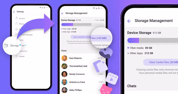 Chức năng quản lý dung lượng mới được cung cấp cho người dùng Viber trên toàn cầu từ ngày 9/2.