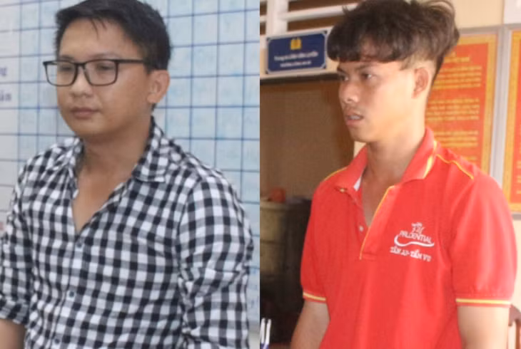 Cao Thanh Phong (bên trái) và Huỳnh Tấn Kiệt.