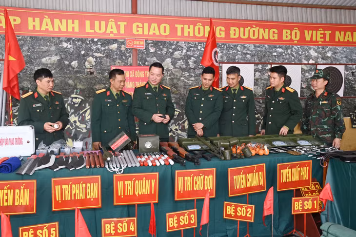 Ban CHQS TX Đông Triều đầu tư làm mới, củng cố nhiều mô hình, học cụ phục vụ công tác huấn luyện năm 2023.