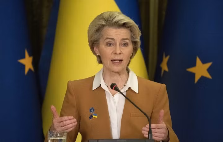 Chủ tịch Ủy ban châu Âu (EC) Ursula von der Leyen. (Ảnh: AP)
