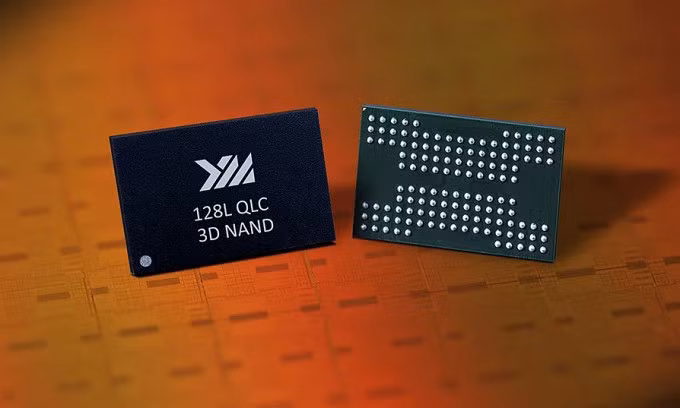 Chip nhớ 3D NAND đầu tiên của Trung Quốc do YMTC thiết kế và sản xuất thành công vào năm 2017. Ảnh: Handout