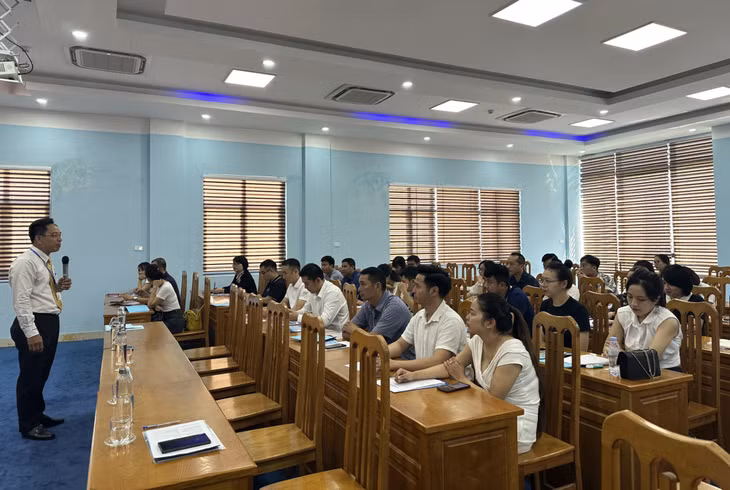 Các doanh nghiệp tham gia lớp bồi dưỡng.