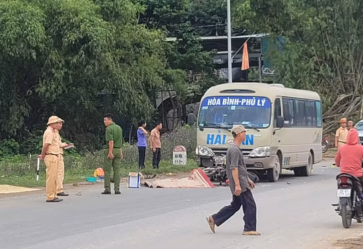 Hiện trường vụ tai nạn.