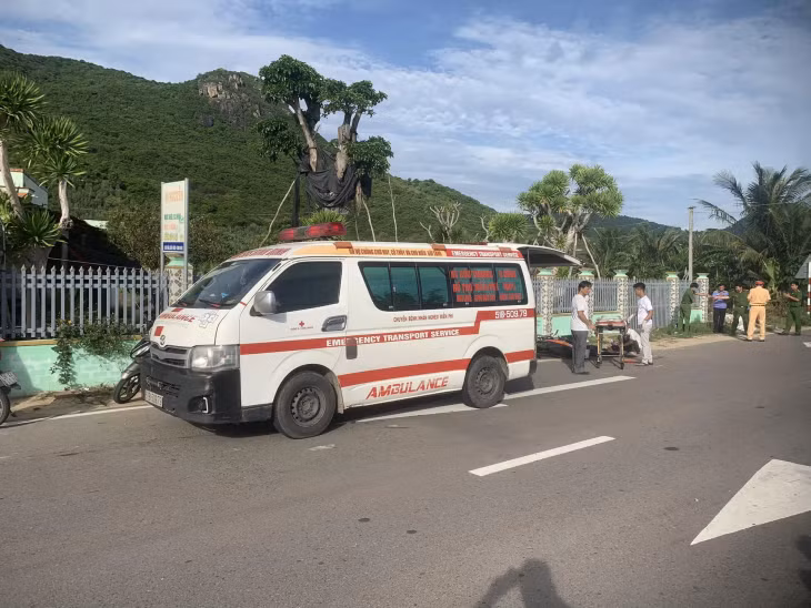 Hiện trường xảy ra vụ tai nạn.