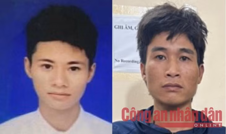 Hai đối tượng Lương Văn Hiệp và Trần Thế Giang.