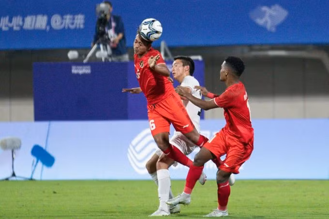 Indonesia vượt qua vòng bảng Asiad 19 dù thua hai trận liên tiếp trước Đài Loan và Triều Tiên. Ảnh: PSSI