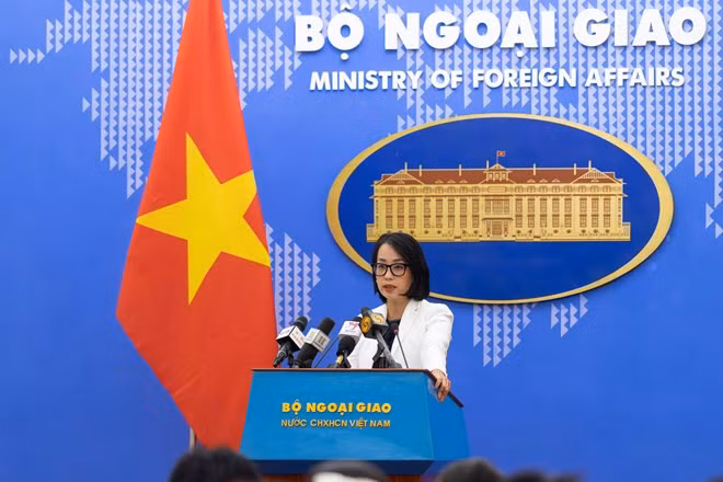 Người Phát ngôn Phạm Thu Hằng. Ảnh: Bộ Ngoại giao