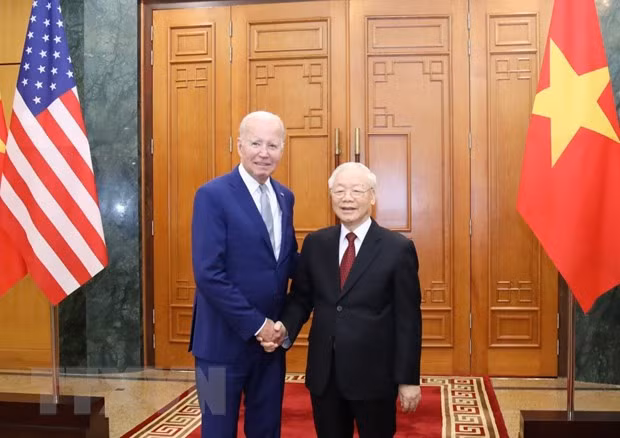 Tuyen bo chung ve quan he Doi tac Chien luoc Toan dien Viet Nam-Hoa Ky hinh anh 1