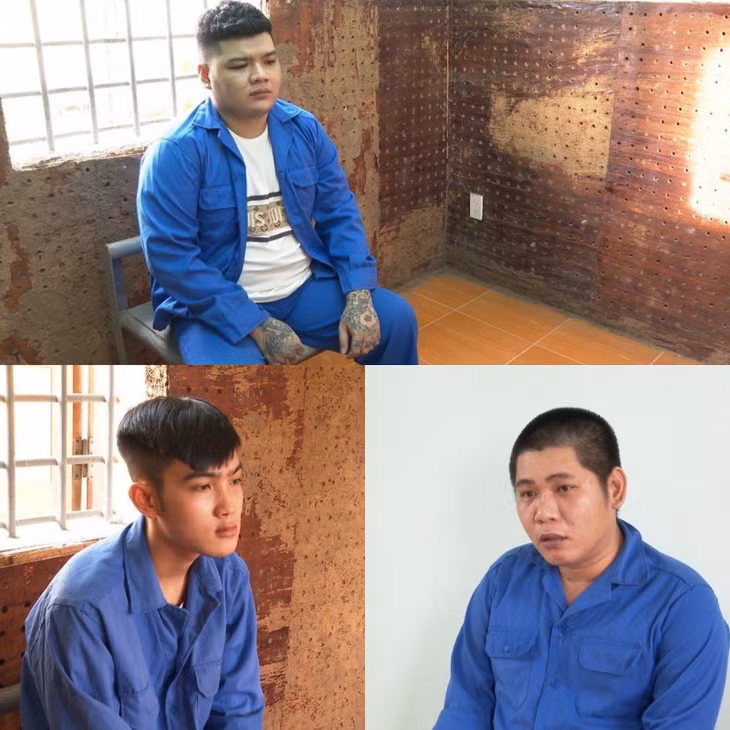 Các bị can, gồm: Tài, Nghiệp và Sĩ.