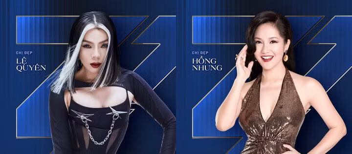 Lệ Quyên và Hồng Nhung là 2 nghệ sĩ cuối cùng trong danh sách.