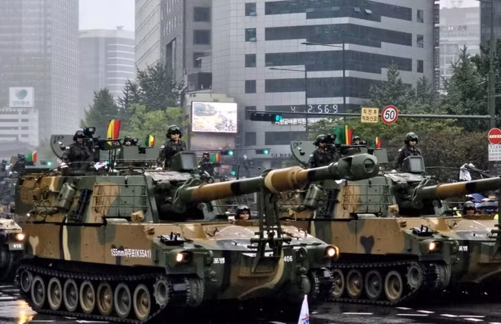 Pháo tự hành K9. Ảnh: Sputnik