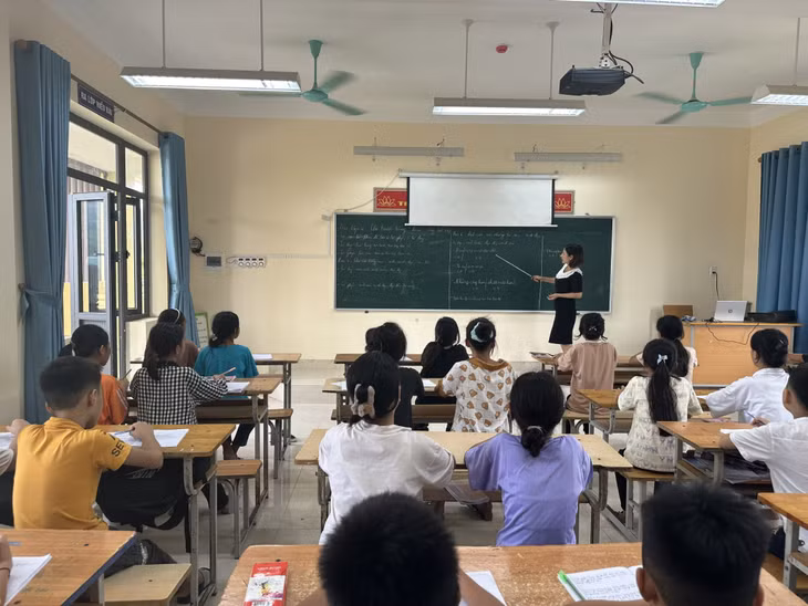 Một tiết học của học sinh Trường PTDT Nội trú Ba Chẽ.