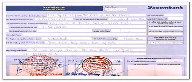 Làm giả các ủy nhiệm chi với số tiền lớn, Đặng Sơn Hải đã lừa các công ty tin tưởng ký quỹ.