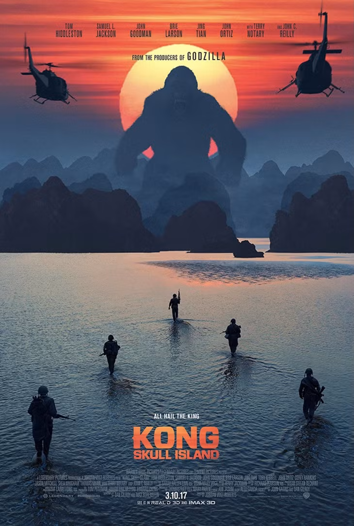 Hình ảnh Vịnh Hạ Long trên poster phim Kong: Skull Island.