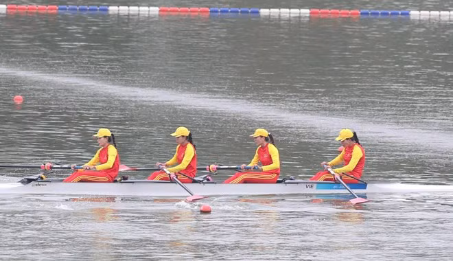 Việt Nam có huy chương đồng rowing tại ASIAD 19. Ảnh: HL Hoàng
