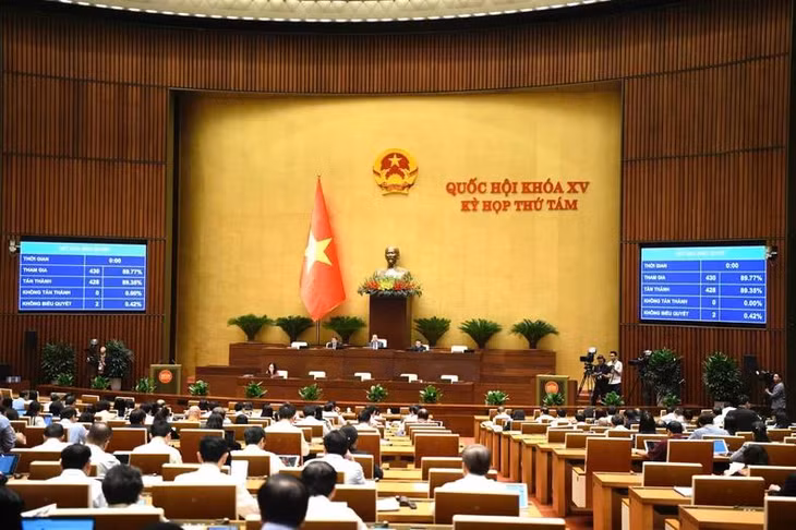 Quang cảnh phiên họp sáng 13/11. (Ảnh: DUY LINH)