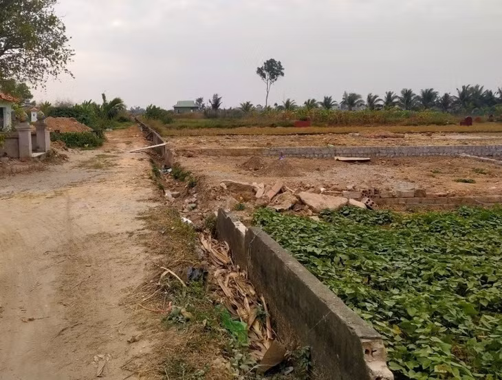 Nhiều tuyến kênh mương xuống cấp, thường xuyên bị sự cố đã ảnh hưởng lớn năng suất của cây trồng. (Trong ảnh: Tuyến kênh Yên Lập, TX Quảng Yên).