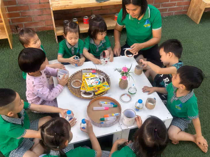 Giáo dục STEAM tại Trường Mầm non Hạ Long (TP Hạ Long).
