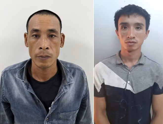 Các đối tượng Nguyễn Văn Xuân và Nguyễn Quốc Việt. Ảnh: Công an TP Hải Phòng