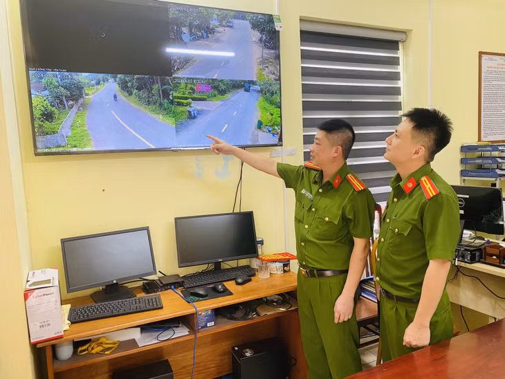 Mô hình camera AI tại Công an xã Yên Than (huyện Tiên Yên).