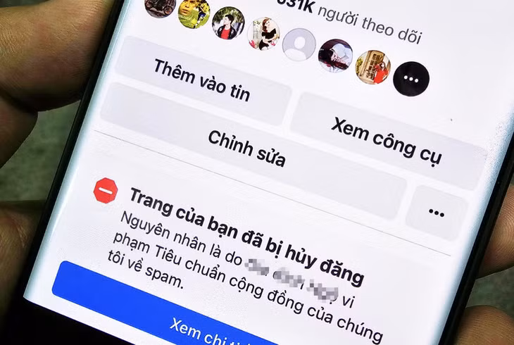 Facebook phải gỡ bỏ nội dung hoặc khoá tài khoản vi phạm khi có yêu cầu từ cơ quan chức năng. Ảnh: Trọng Đạt