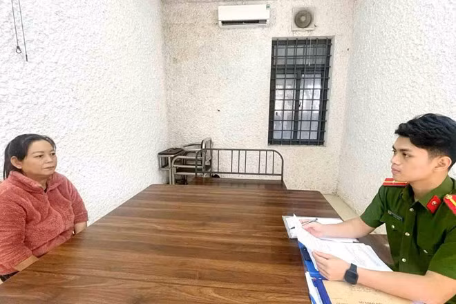 Đối tượng Trần Thị Hồng Mân trộm cắp tài sản bị khởi tố, bắt tạm giam 3 tháng. Ảnh: Công an Hà Tĩnh