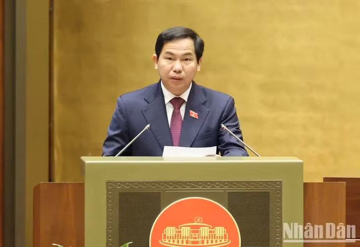 Chủ nhiệm Ủy ban Tài chính-Ngân sách Lê Quang Mạnh. (Ảnh: DUY LINH)