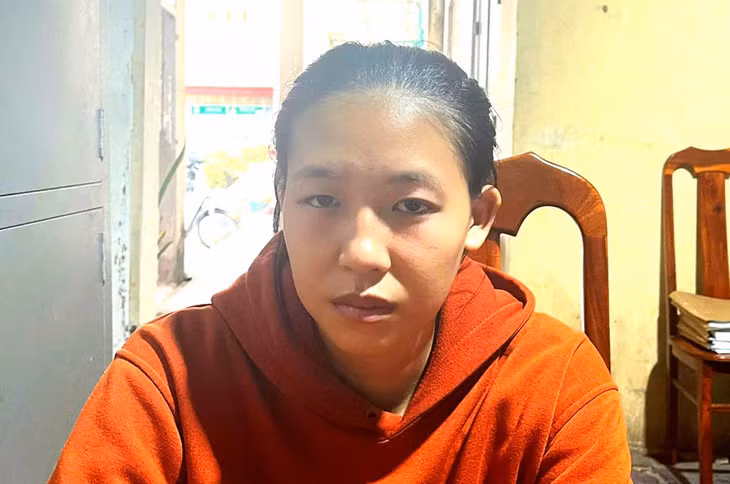 Lê Thị Ngọc Huyền, người mẹ ném con 3 tháng tuổi xuống mương nước. Ảnh: Vũ Tiến