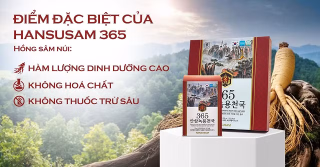 Thế Giới Hồng Sâm cung cấp các sản phẩm Sâm Hansusam chất lượng.