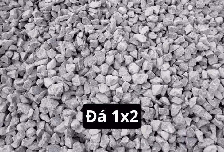 Đá 1x2 được ứng dụng trong đổ bê tông.