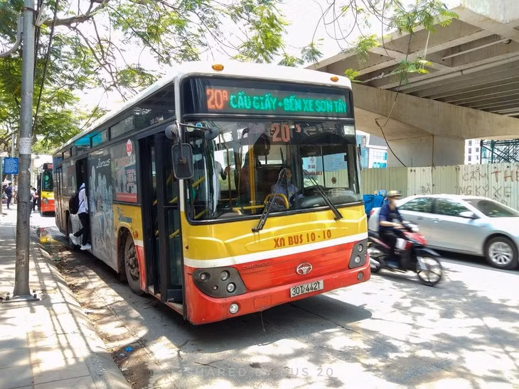 Tuyến xe bus 20 Cầu giấy - Bến xe Sơn Tây