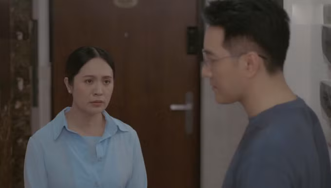 Thanh Thúy - Nguyễn Phi Hùng diễn một cảnh đối thoại trong phim. Ảnh: Nhân vật cung cấp