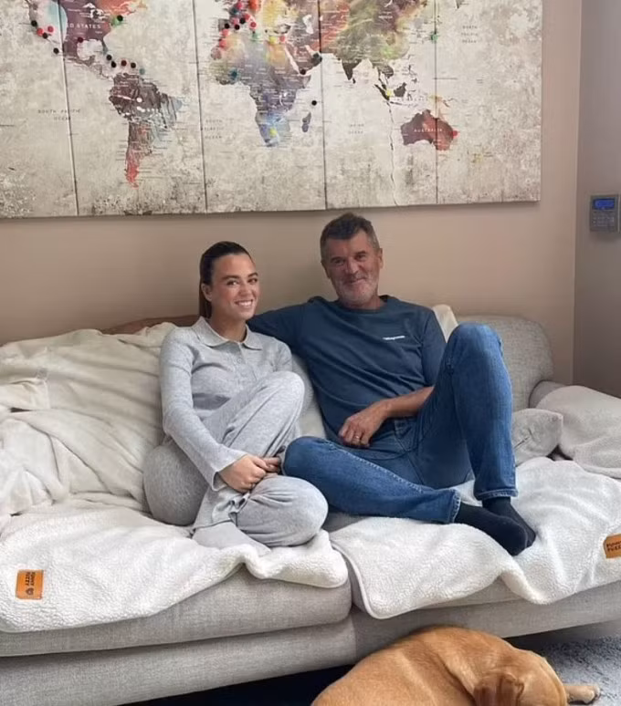 Huyền thoại Man Utd, Roy Keane và con gái Leah Keane.