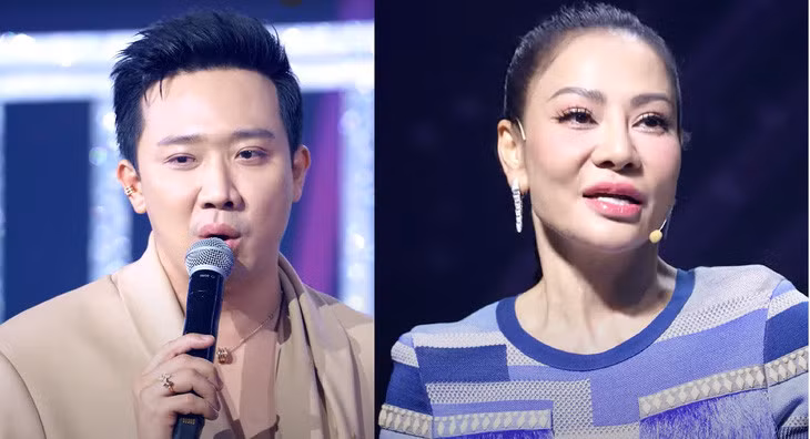 Từ trái qua: Trấn Thành, Thu Minh - Ảnh chụp màn hình
