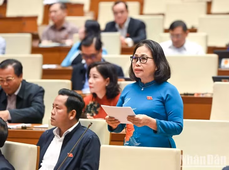Đại biểu Nguyễn Thị Yến. (Ảnh: DUY LINH)