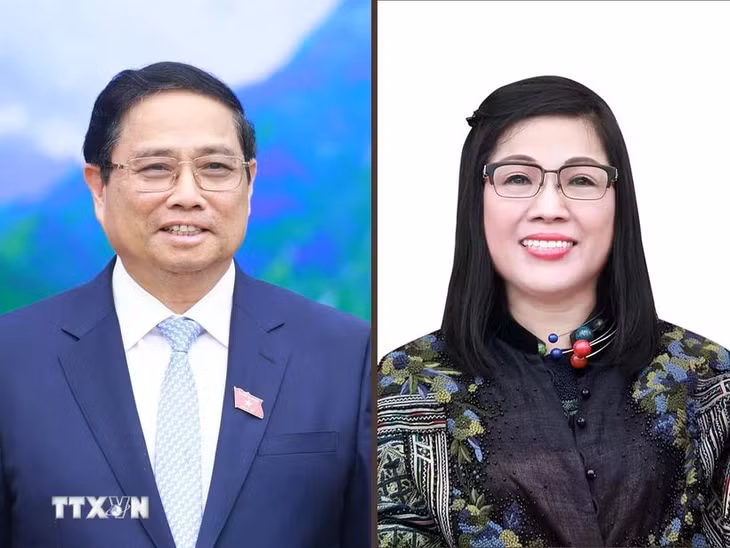 Thủ tướng Phạm Minh Chính và Phu nhân Lê Thị Bích Trân. (Ảnh: Dương Giang/TTXVN)