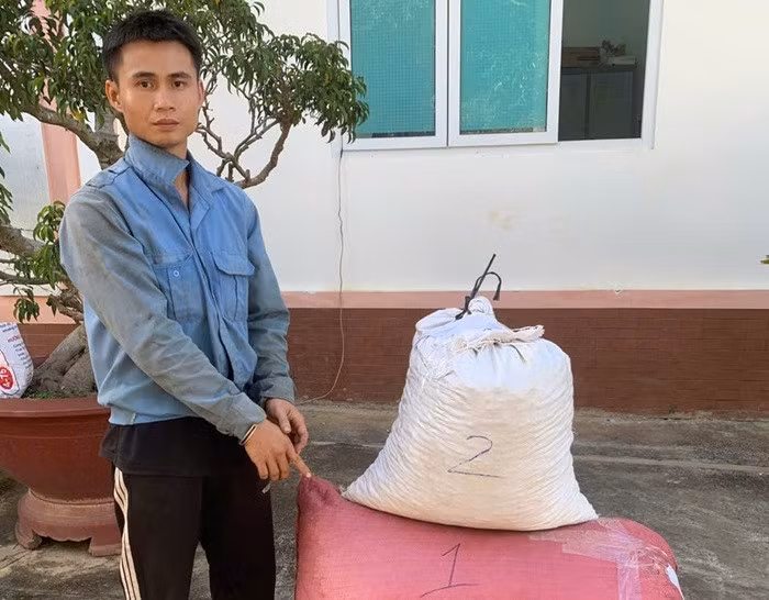Lưu Xuân Kiên đã thực hiện 3 vụ trộm cà phê của người dân.