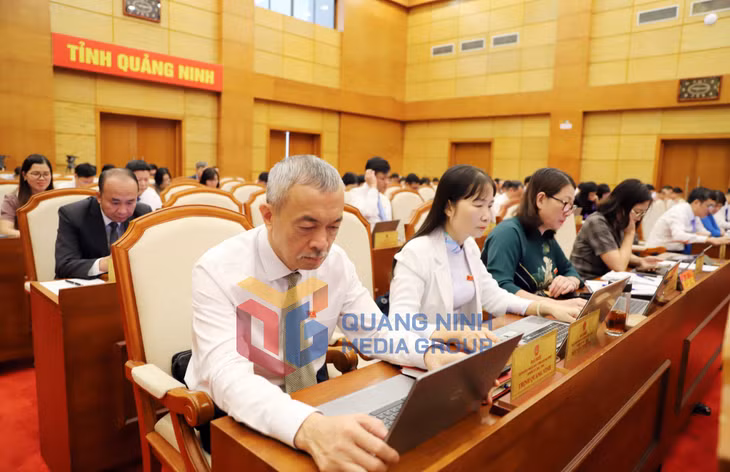Các đại biểu nghiên cứu tài liệu tại kỳ họp (11-2024). Ảnh: Đỗ Phương