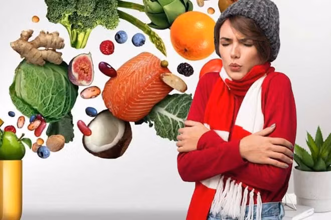 Thiếu hụt vitamin, khoáng chất sẽ khiến cơ thể cảm thấy lạnh. Đồ hoạ: Thiện Nhân
