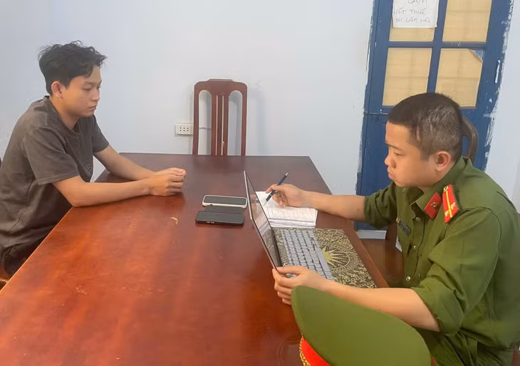 Đối tượng Trần Văn Lộc, bị điều tra về hành vi lừa đảo chiếm đoạt tài sản. Ảnh: Minh Quỳnh