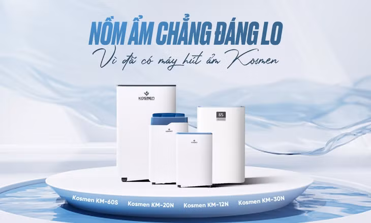 Máy hút ẩm Kosmen - giải pháp xử lý ẩm hiệu quả cho mùa nồm