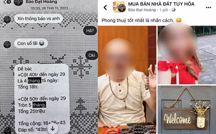 Đạt cho vay lãi nặng rồi tung ảnh con nợ lên mạng để uy hiếp. Ảnh: Công an