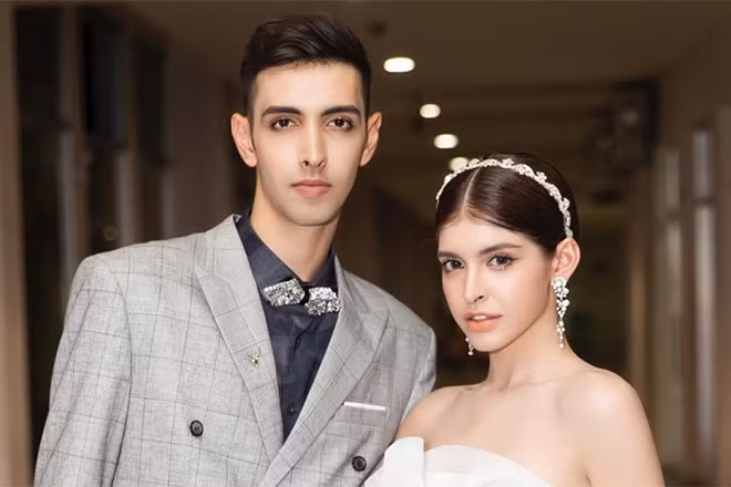Rufino Aybar và chị gái.