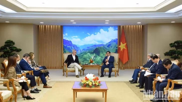 Quang cảnh buổi tiếp.