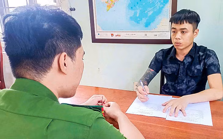 Huỳnh Văn Hội, người đã bắn súng vào nhóm của vợ cũ làm một người bị thương - Ảnh: Công an cung cấp