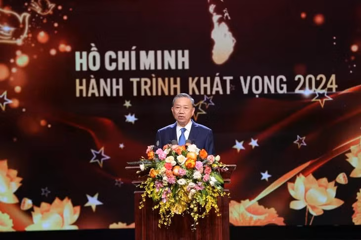 Tổng Bí thư Tô Lâm phát biểu chỉ đạo chương trình (Ảnh: Đăng Khoa)