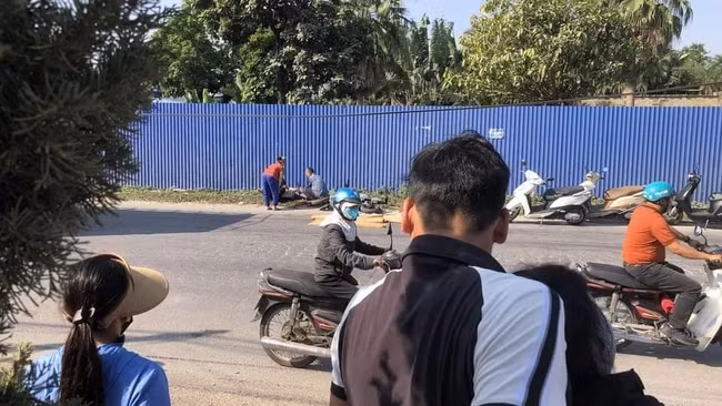 Hiện trường vụ tai nạn thương tâm.