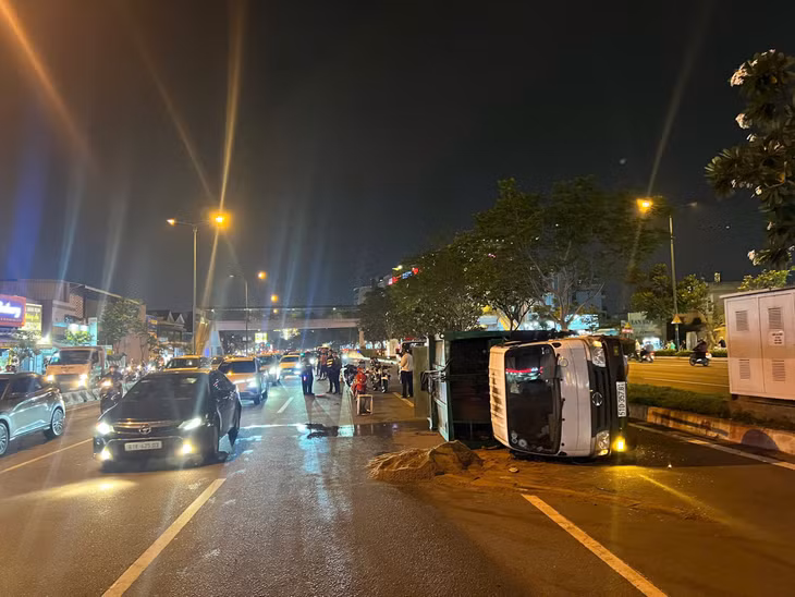 Hiện trường vụ tai nạn.