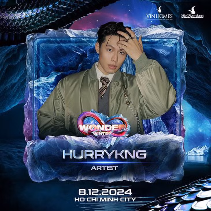 HURRYKNG góp mặt trong 8Wonder Winter 2024 tại TP.HCM vào tối 8-12